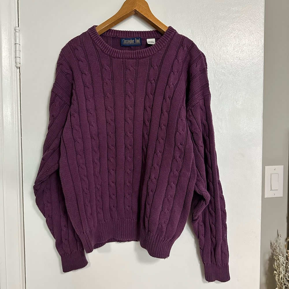 Vintage Christopher Rand Cable Knit Sweater